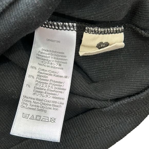 Madewell Ribbed Henley High-Crop Tee Women’s size XS - Picture 4 of 5